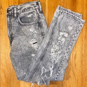 American Eagle Outfitters Gray Straight Leg Jeans
